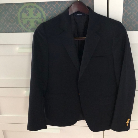 Boys two button prep blazer - navy blue - Picture 1 of 4